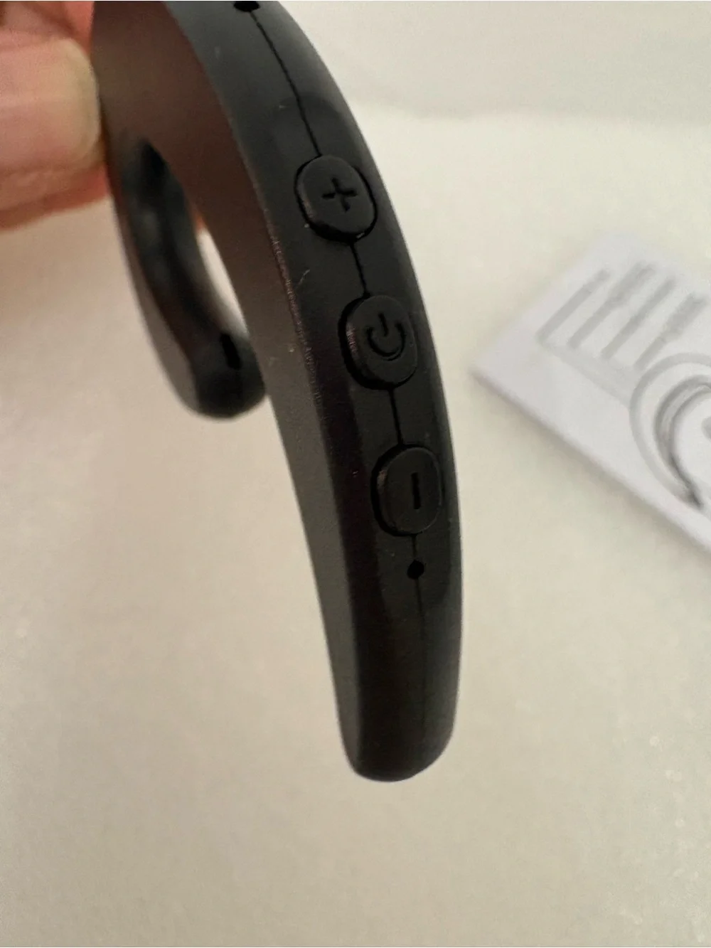 Wireless Bluetooth Earhook Headset - Black